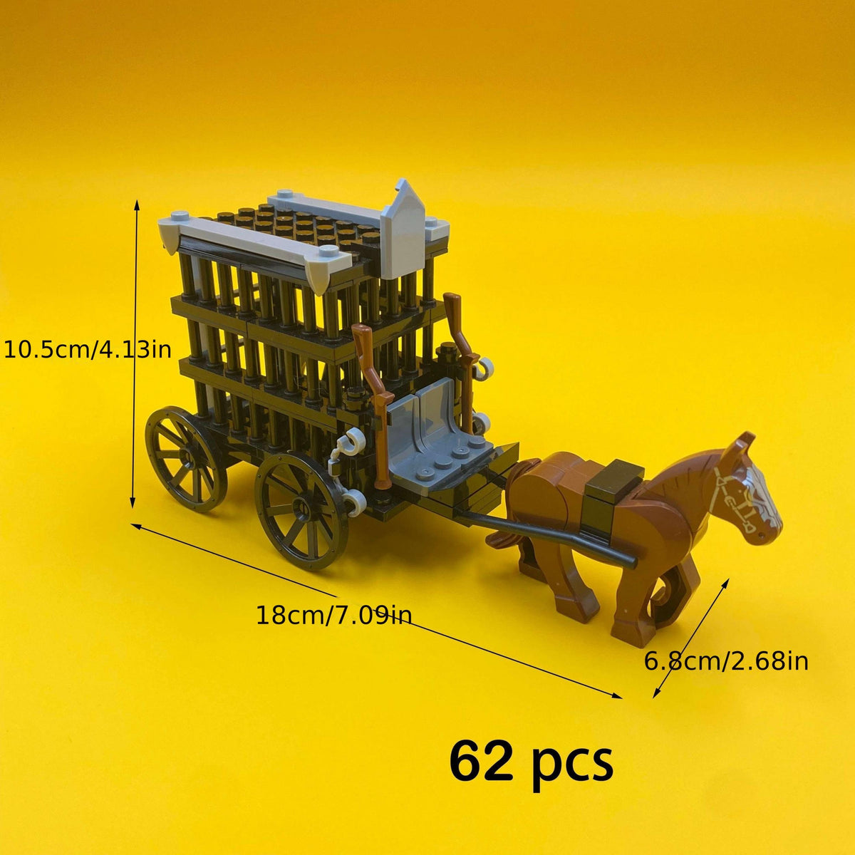 Building Blocks Ancient Carriage Toy Set