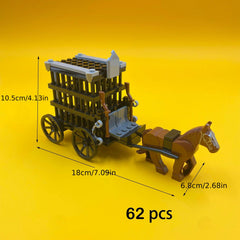 Building Blocks Ancient Carriage Toy Set