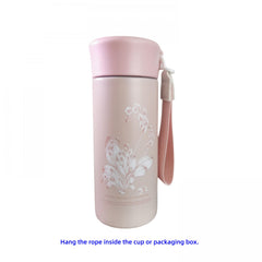 Floral Stainless Steel Insulated Tumbler 350ml Pink