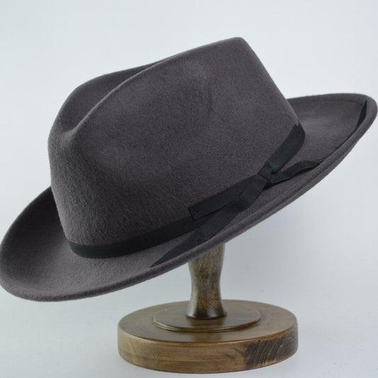 Jazz Hat Felt Bowler Hat Butterfly Belt Accessories