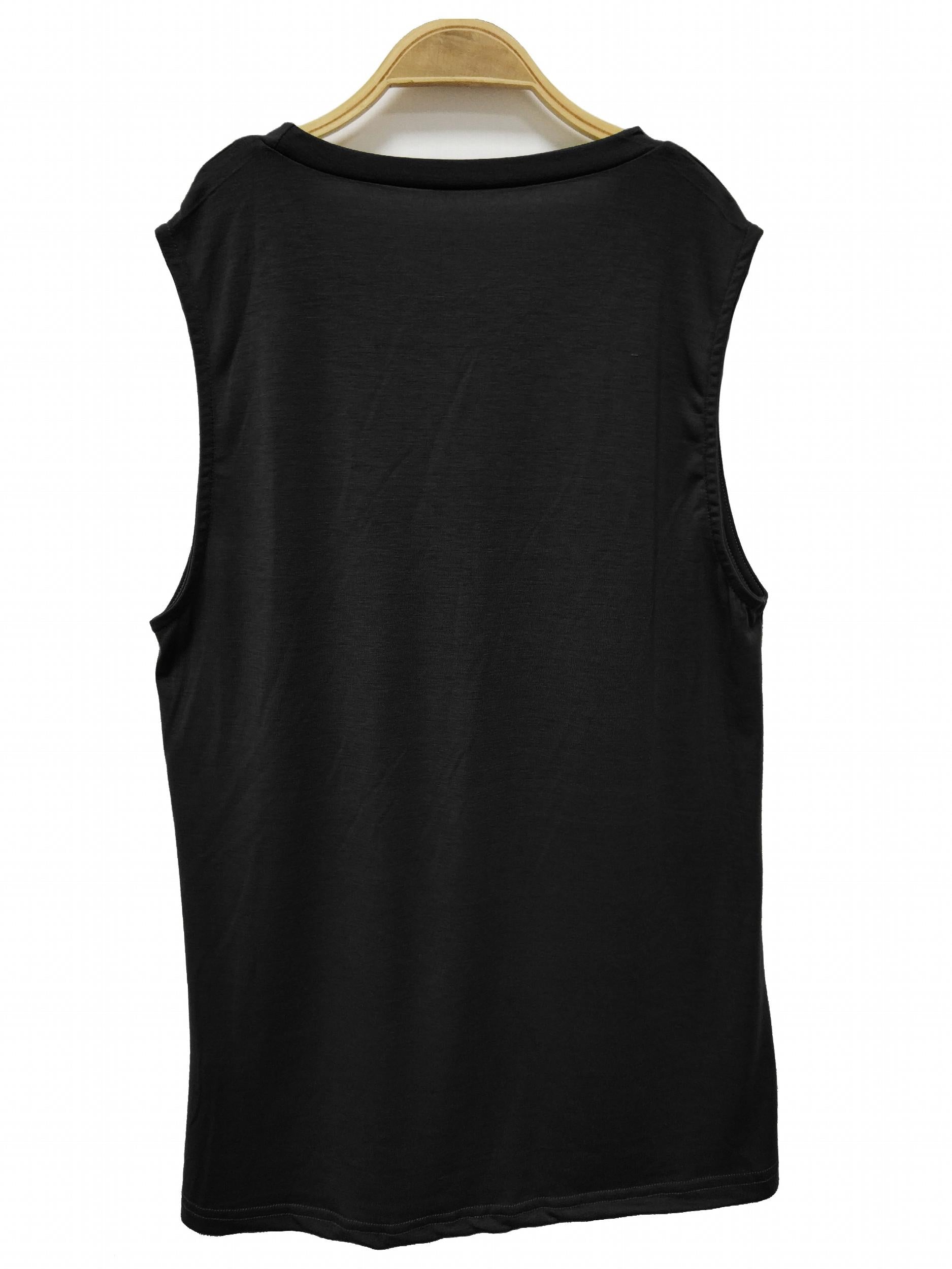 Colorful Lips & Letter Print Tank Top Women's Sleeveless Top