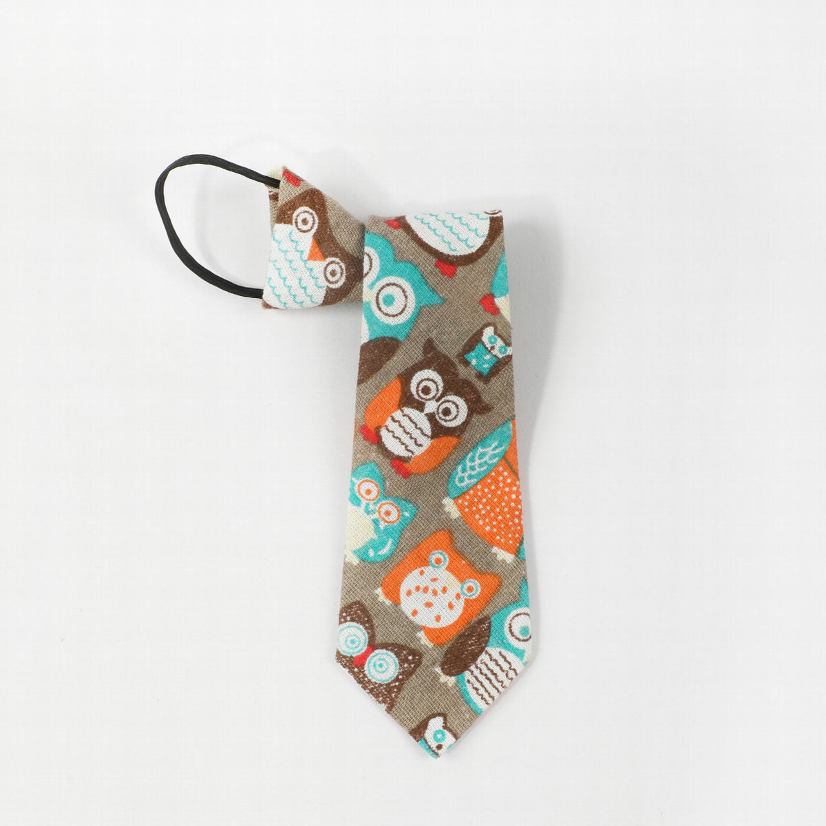 Kids College Style Cartoon Animals Tie - Boys & Girls Students