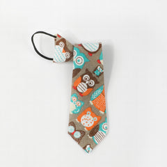 Kids College Style Cartoon Animals Tie - Boys & Girls Students