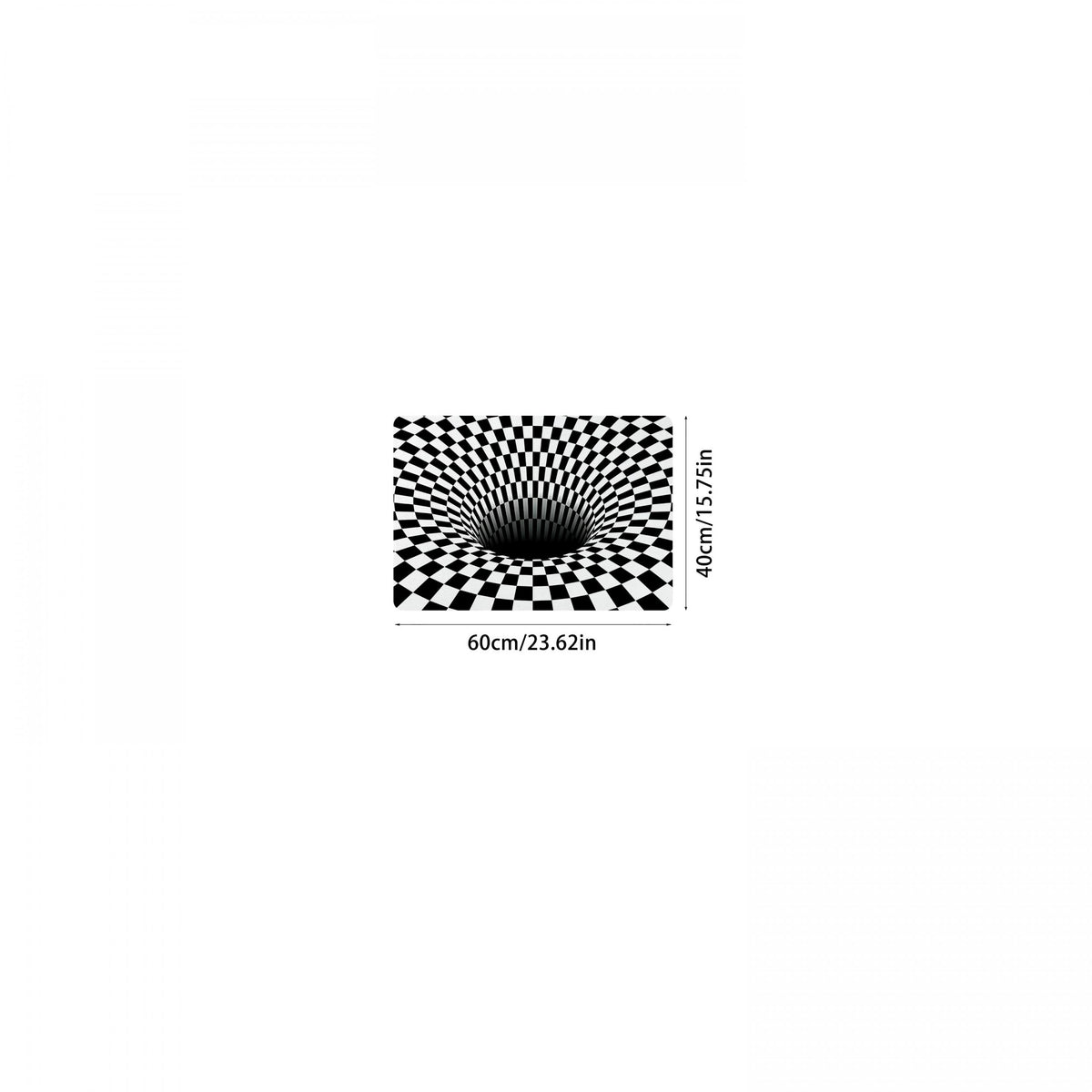 3D Geometric Optical Front Door Floor Mat