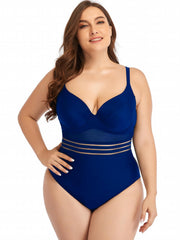  One Piece Swimsuit V Neck Backless