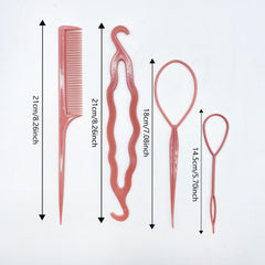 Magic Hair Styling Accessories Kit Hair Loop Hair Braiding Tool Comb