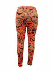 Halloween Pants Women's Plus Print Skinny Trousers