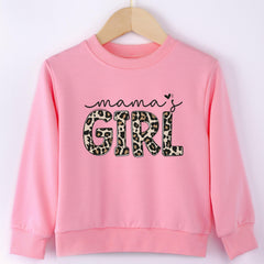 Girls' Letter Print Casual Top