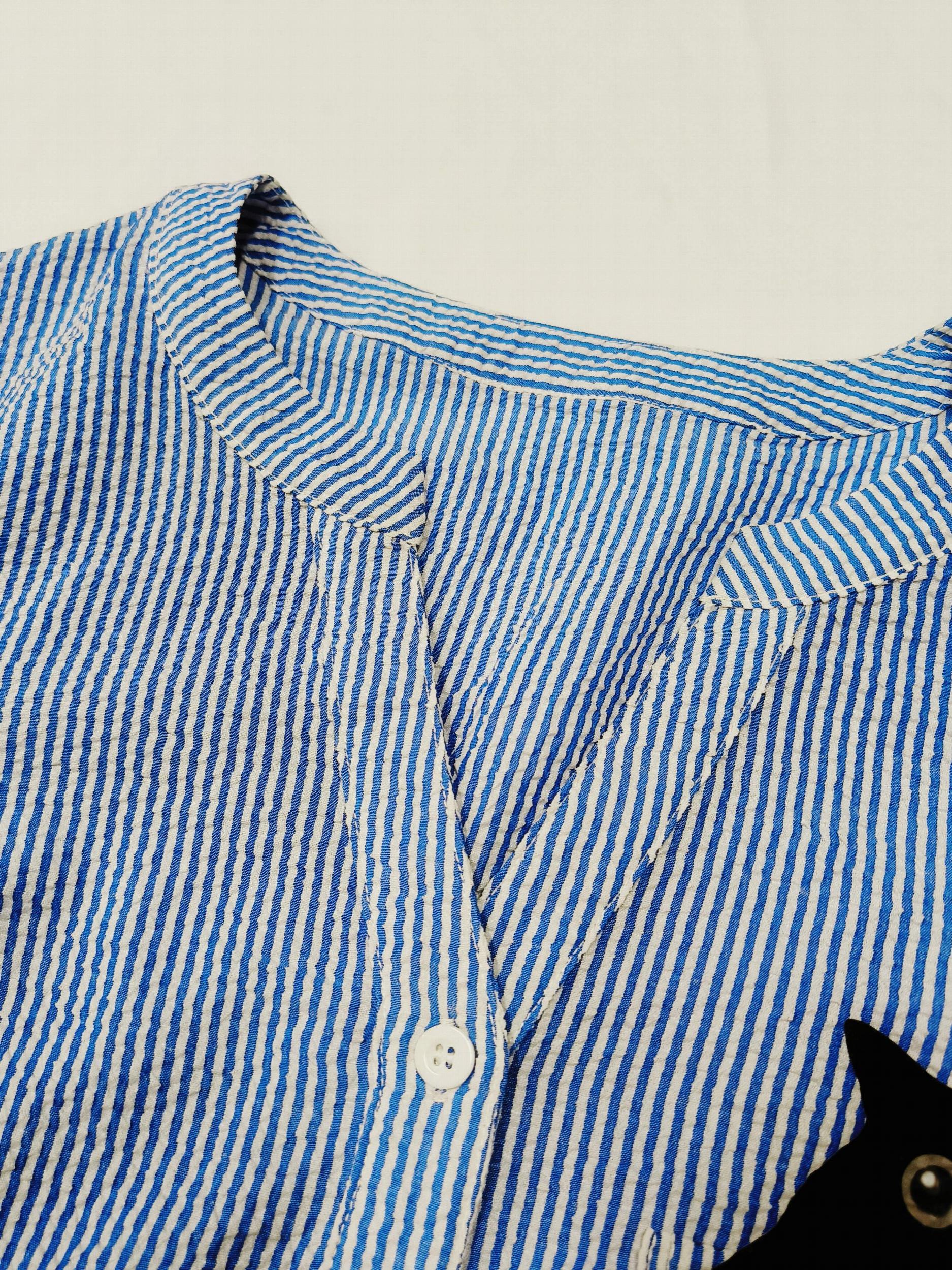  Stripe & Cut Cat Print Blouse