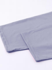  Casual Pajamas Set Women's Soft Tee & Plaid Pants 2pcs Set