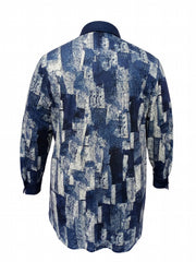  Women's Denim Print Button Up Shirt