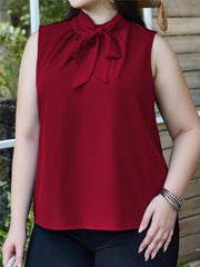  Women's Solid High Neck Tank Top