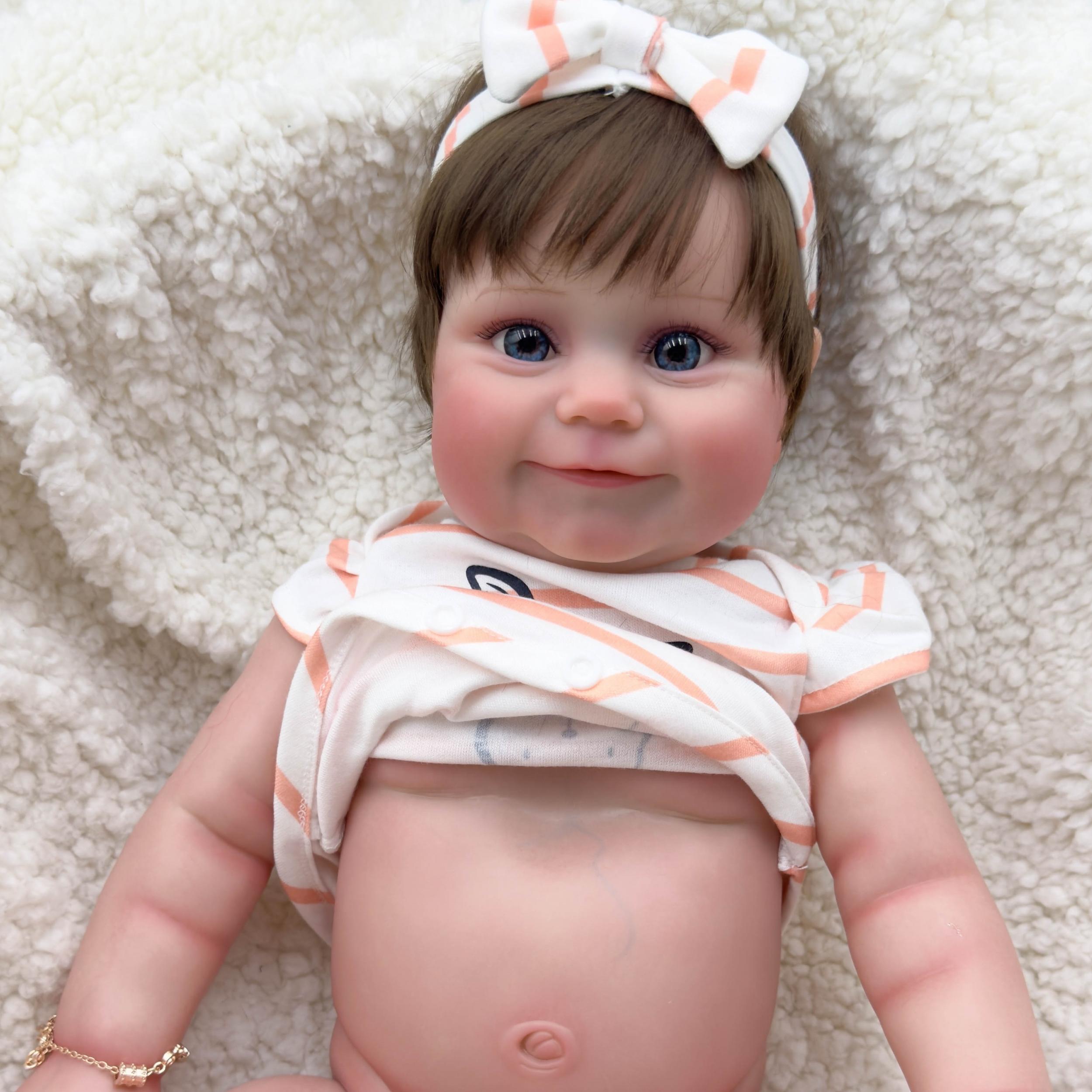 20 Inch Realistic Doll Water Friendly with Headband and Bracelet