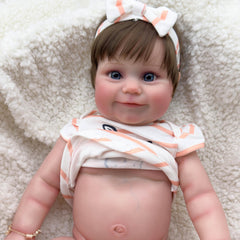 20 Inch Realistic Doll Water Friendly with Headband and Bracelet