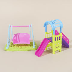Doll Toy Accessories Playground Facilities Slide Swing Set