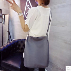 Women Handbags Big Bucket Leather Messenger Bag