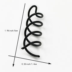 5pcs Spiral Hair Clip U Shaped Hair Styler Ponytail Bun Headwear Hairpin