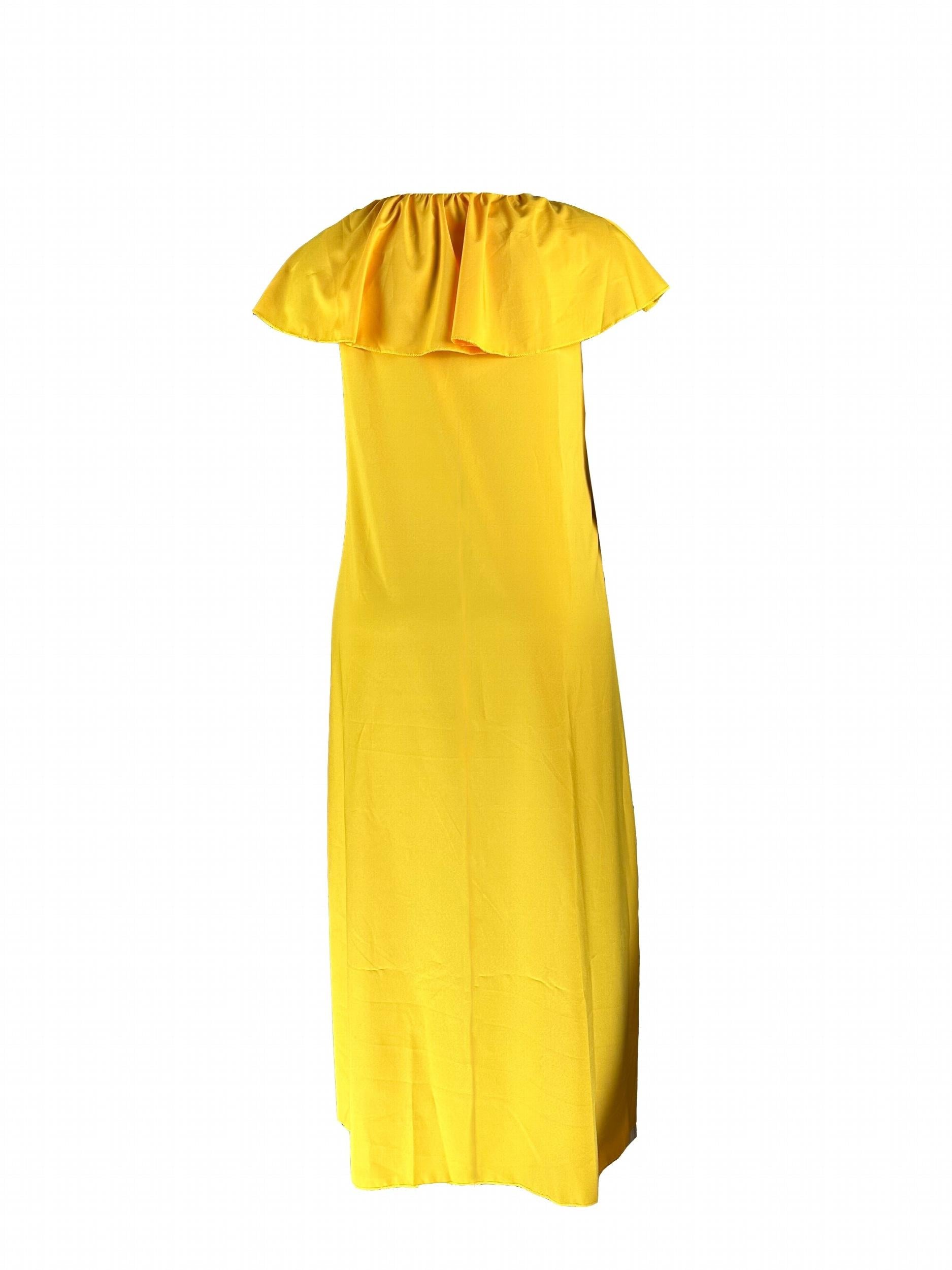  Women's Ruffle Trim Maxi Dress