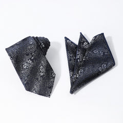Cashew Stripe Ethnic Style Tie Pocket Square Set