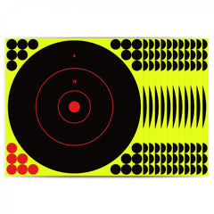 Self Adhesive Shooting Targets, Bright Reactive Splatter Targets, 43x18 cm
