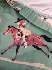 Cowboy Print High Rise Western Leggings For Women Plus Size