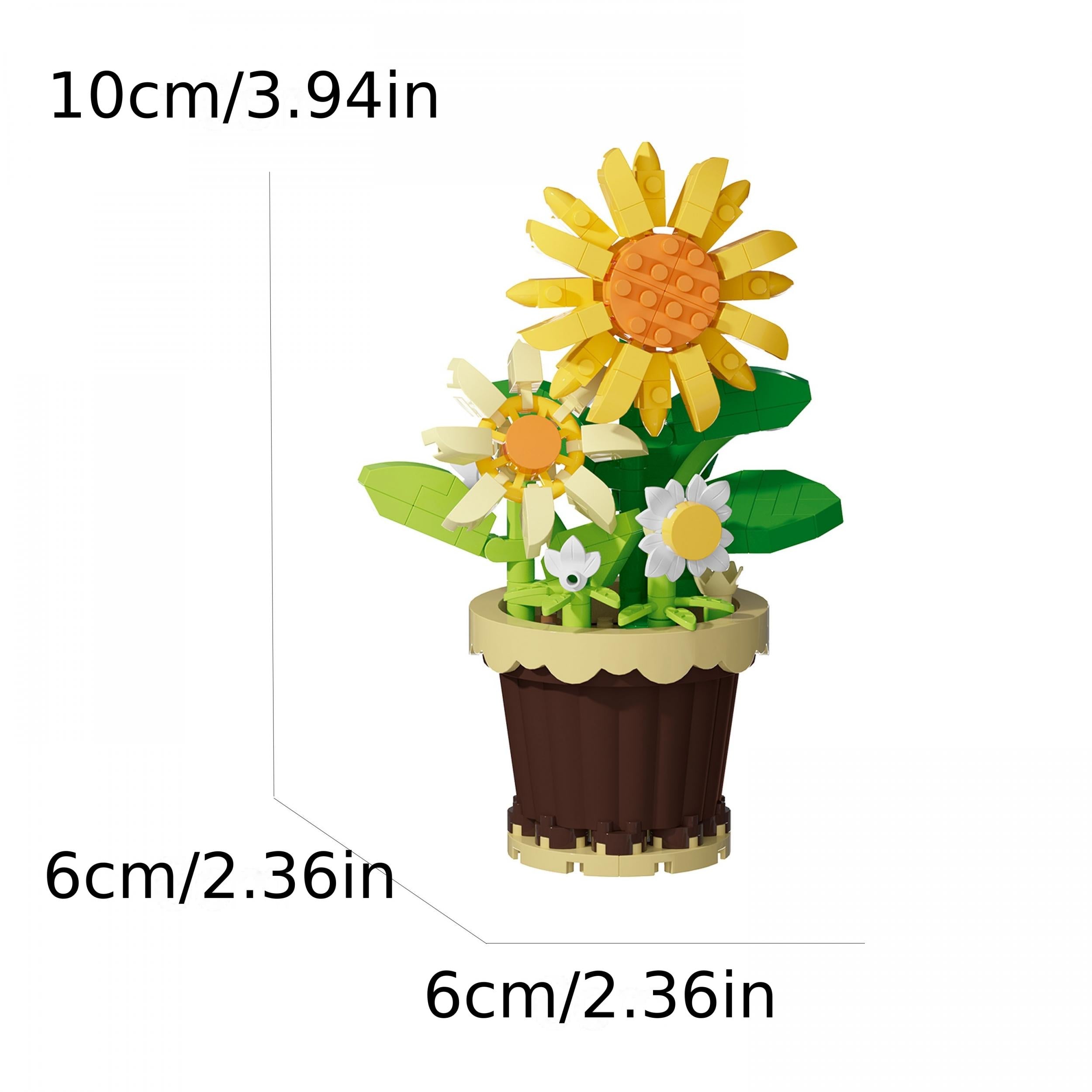 Micro Particle DIY Puzzle Toy Flower Potted Decoration Gift