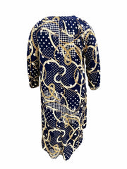  Print Button Up Maxi Dress