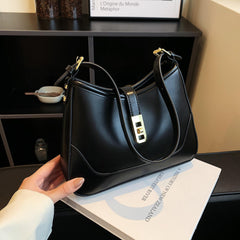 Women's Minimalist Shoulder Bag PU Leather Handbag