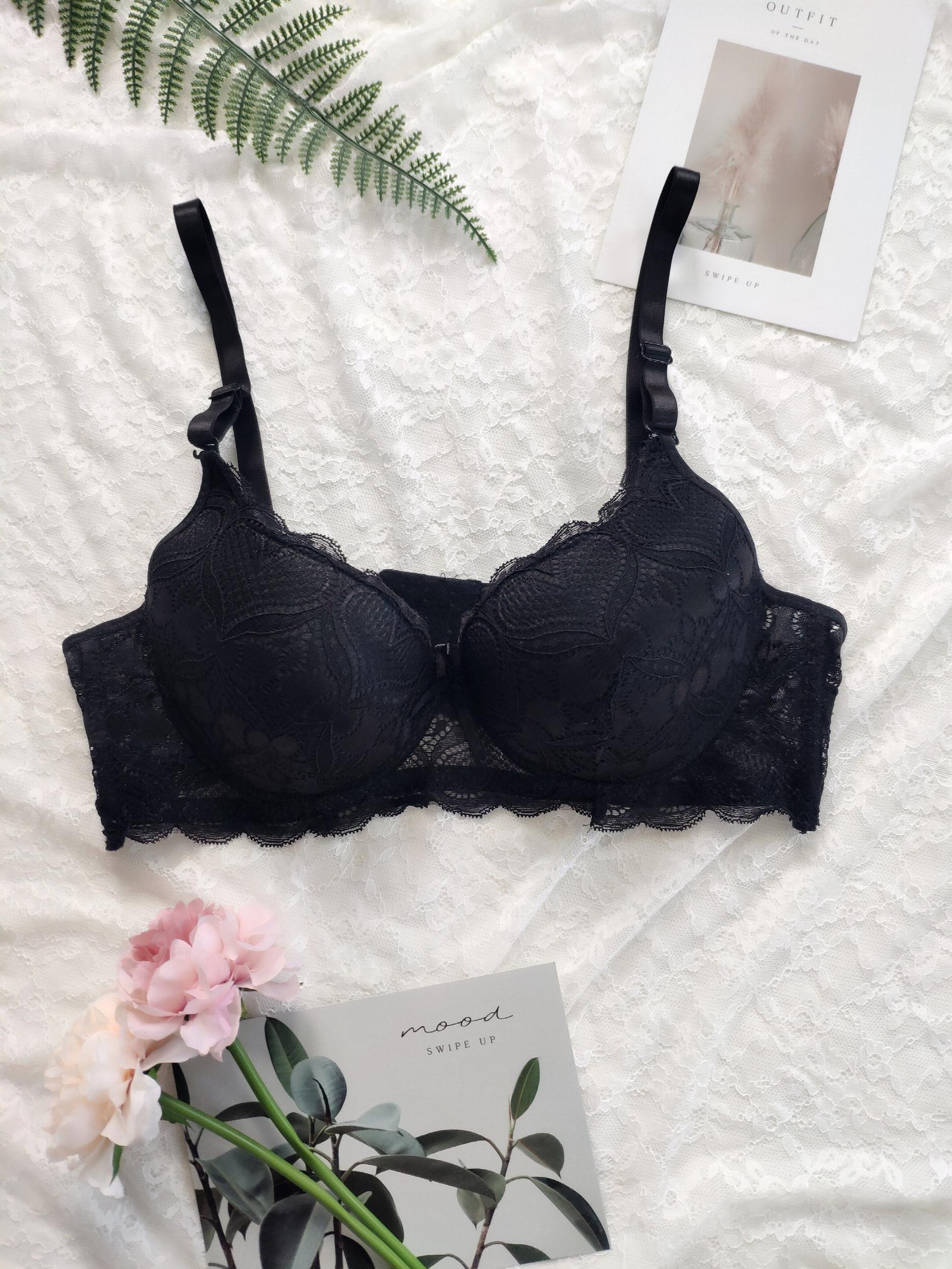 Lace Push Up Bra Comfy & Scallop Trim Bra Women's Lingerie