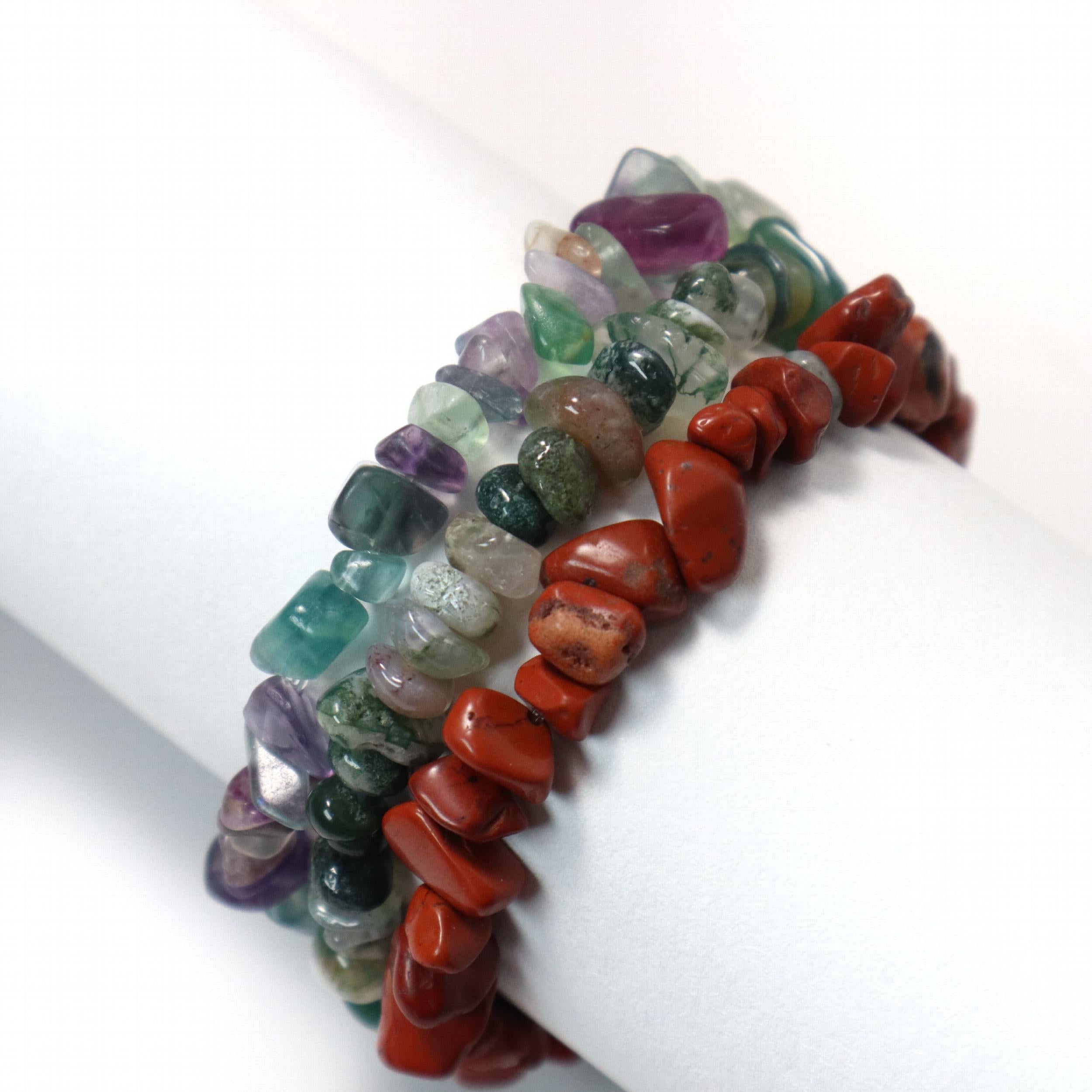 Natural Crystal Irregular Shape Bracelet Birthstone Gift for Him