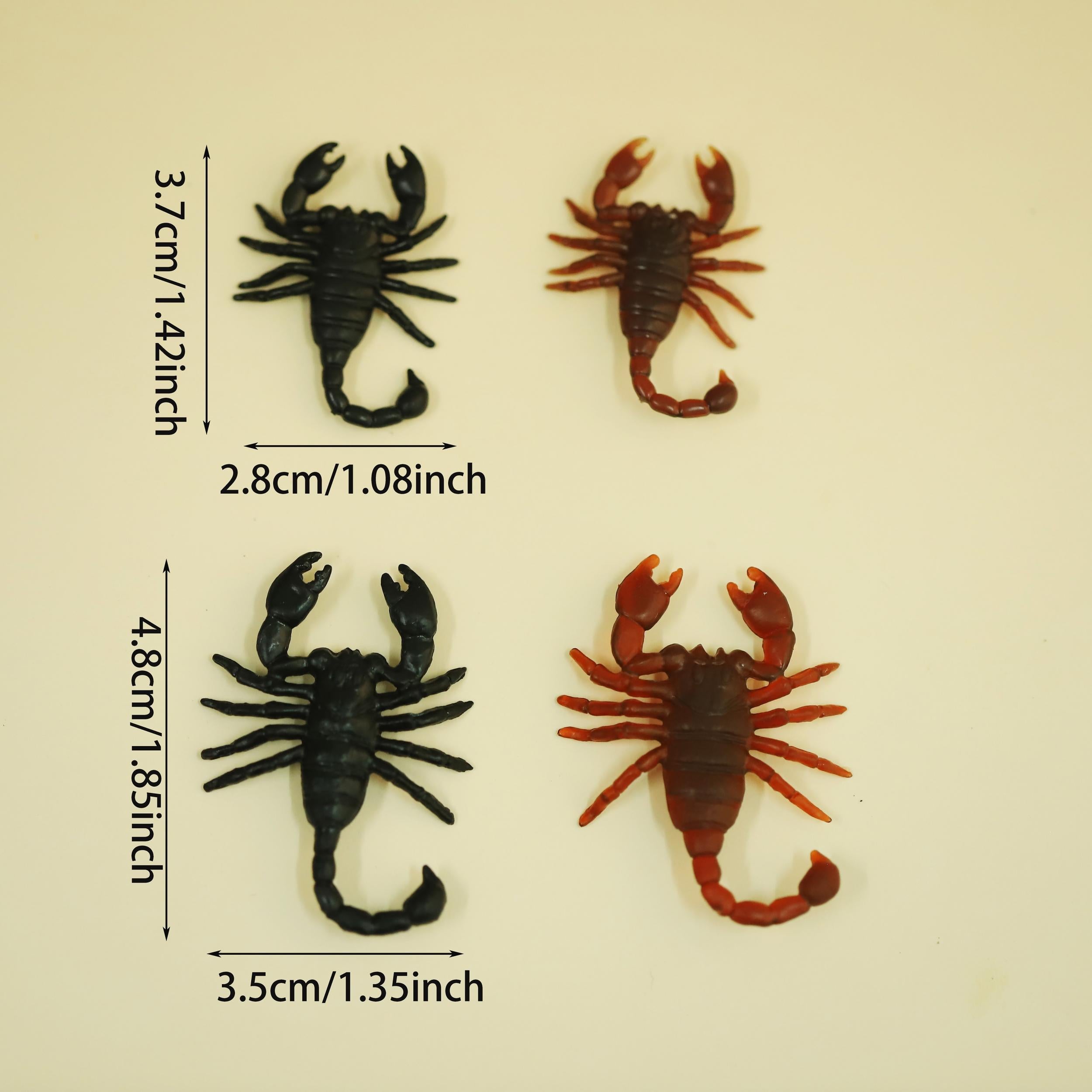 10pcs Halloween Plastic Scorpion Prank Props Home Room Theme Party Decor