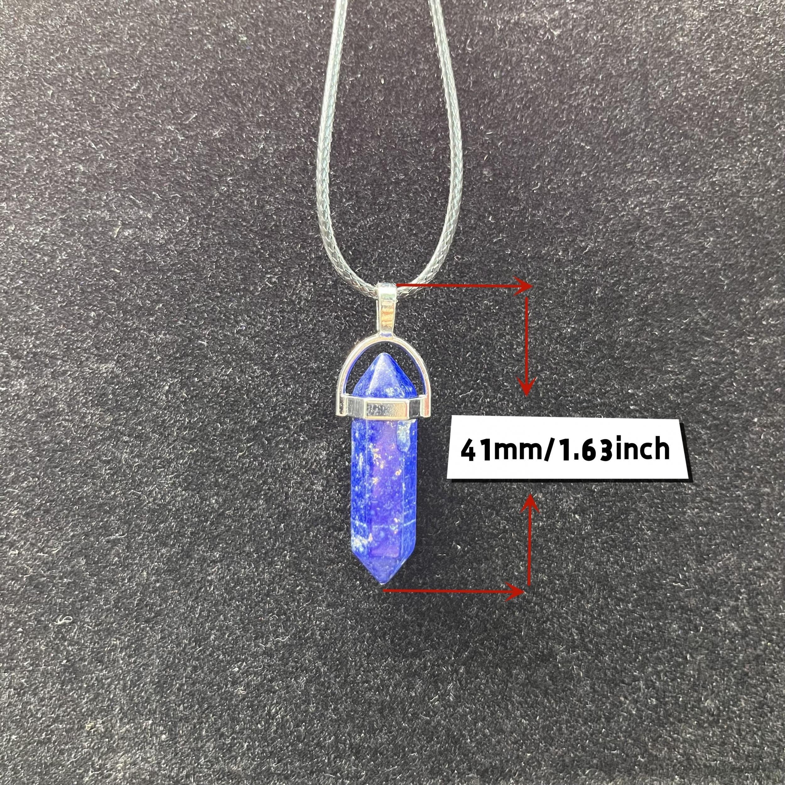 Colorful Chakra Pendant Crystal Pointed Prism Shape Pendants for Jewelry Making
