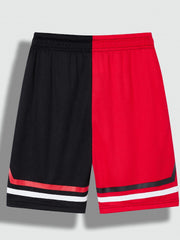 Boys Block Letter Print Gym Workout Shorts Quick Dry Lightweight