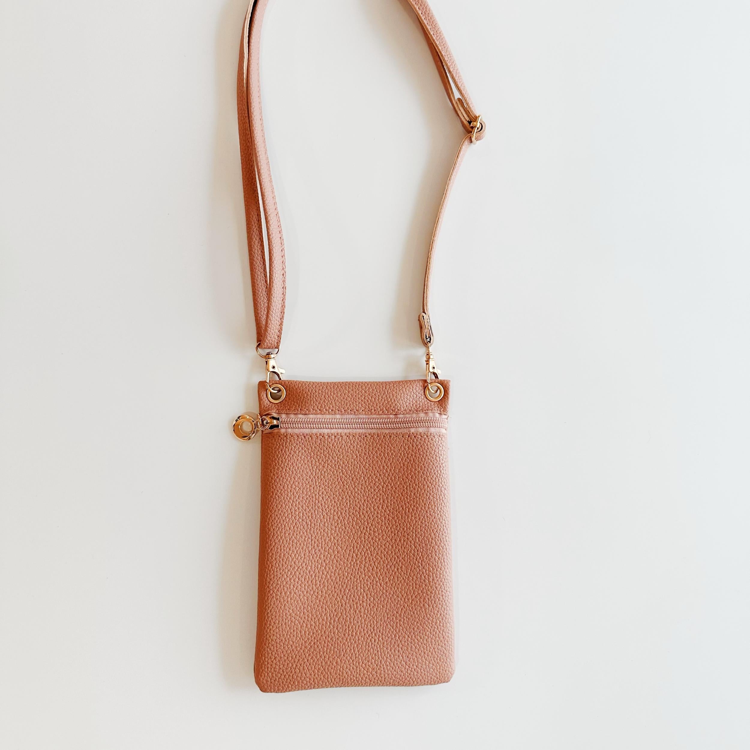 Lychee Pattern Zipper Shoulder Bag for Daily Essentials
