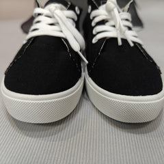 Women's Canvas Lace Up Flat Sneakers Lightweight Low Top Shoes