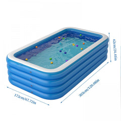 Inflatable Family Lounge Pool for Kids Adults Babies