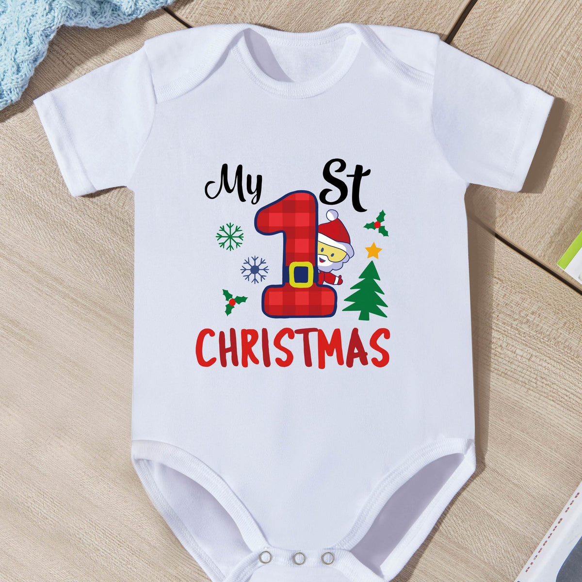 Cartoon Letter Print Short Sleeve Romper for Newborn Baby