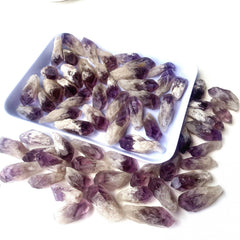 5pcs Natural Amethyst Raw Stone Crystal Rough Points Bulk Gemstone Reiki Healing