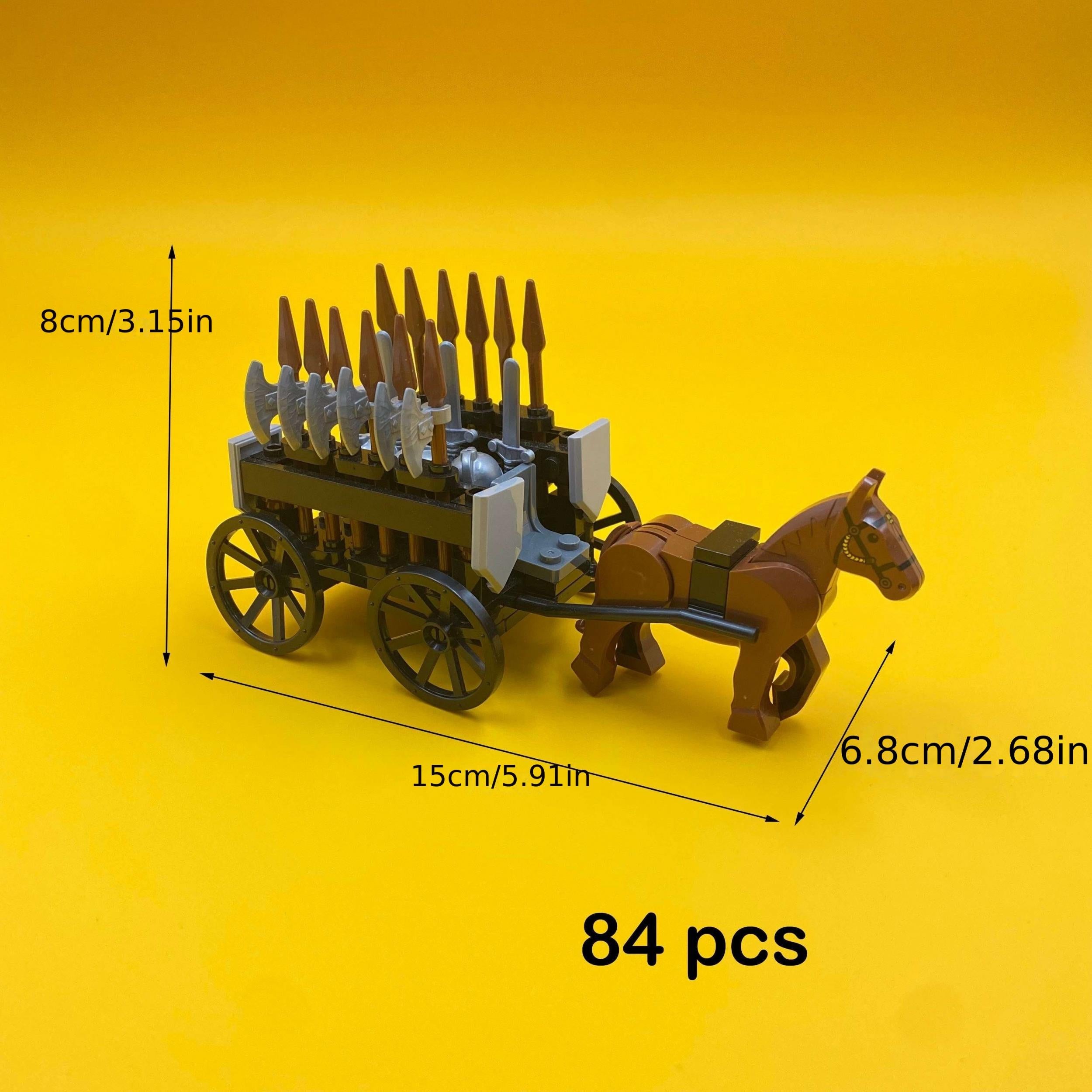 Building Blocks Ancient Carriage Toy Set