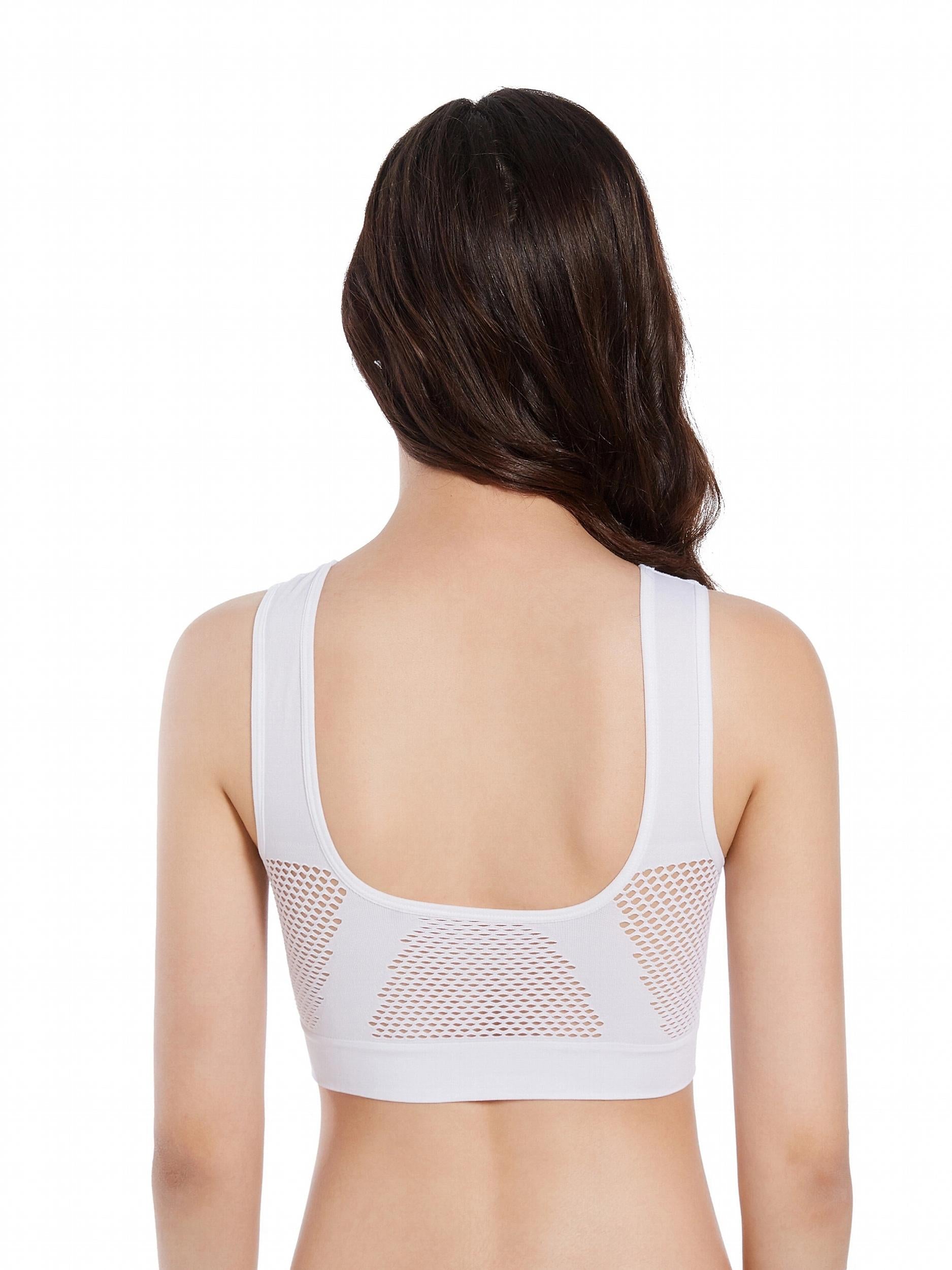 3pcs Wireless Sports Bras Hollow Out Breathable Running Yoga