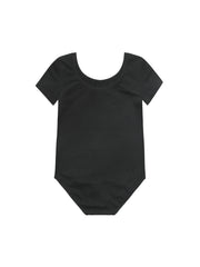 Girls Skinny Ballet Short Sleeve Bodysuit for Dance Training