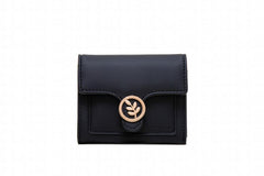 Purity Wallet Women's Short Zipper Buckle Fresh Leaf Bag