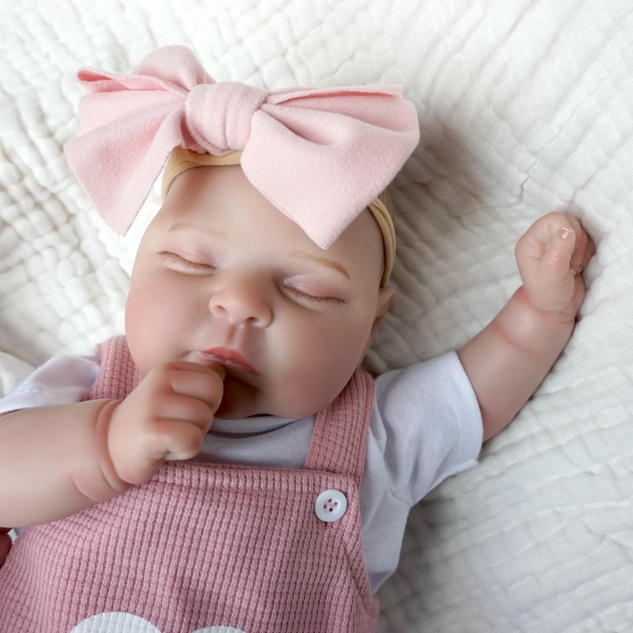20 Inch Sleeping Reborn Baby Doll - Vinyl Newborn Girl Doll