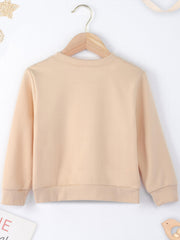 I TRY TO BE GOOD BUT I TAKE AFTER MY GRANDMA Letter Print Boys Casual Sweatshirt