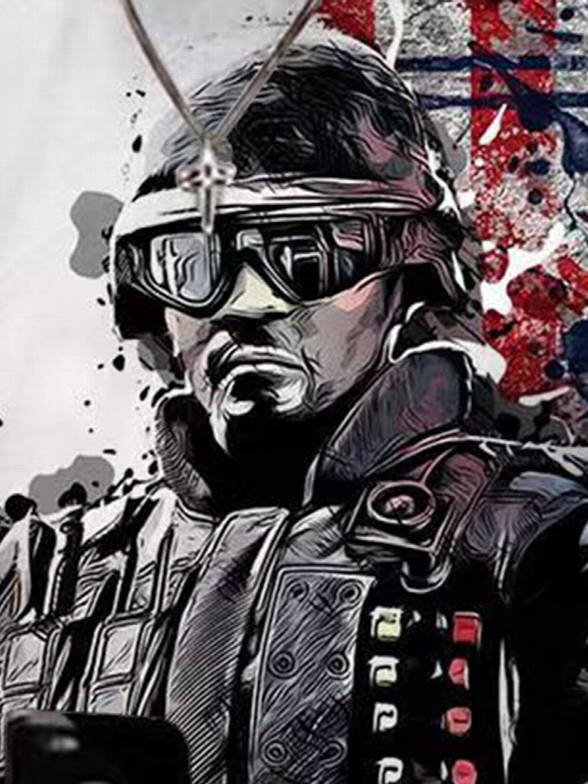 Men's Graphic Soldier T-Shirt for Summer Outdoor