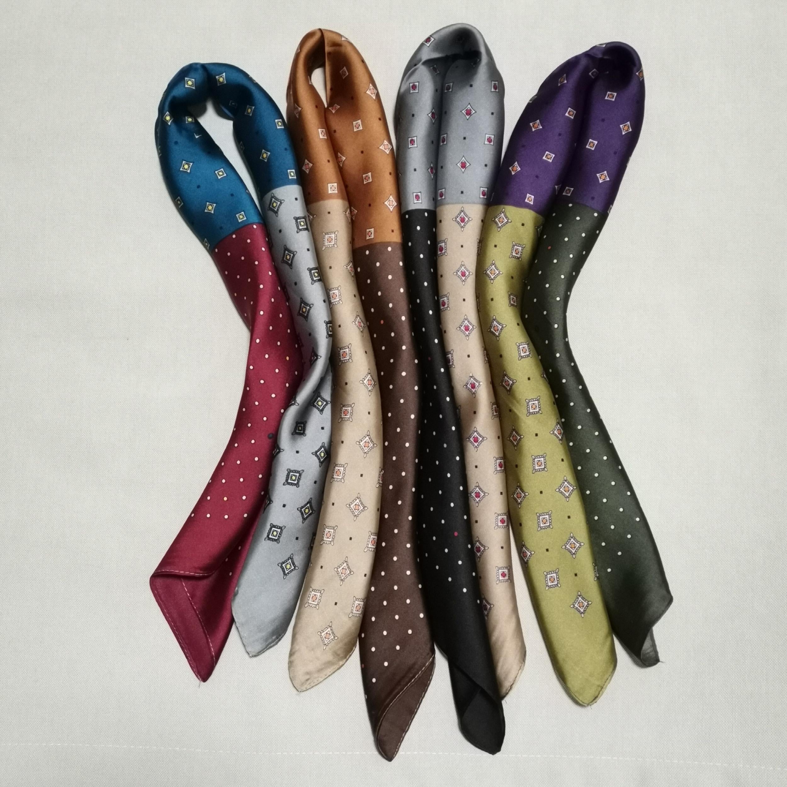 Gentleman Retro Silk Scarf Square Scarf