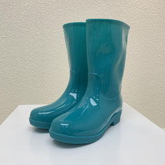 Women's Waterproof High Top Rain Boots Solid Non Slip Outdoor Garden Work
