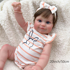 20 Inch Realistic Doll Water Friendly with Headband and Bracelet