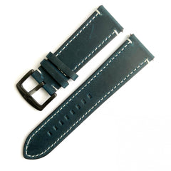 Crazy Horse Leather Watch Strap Quick Release Retro Italian Cowhide 20 22 24mm