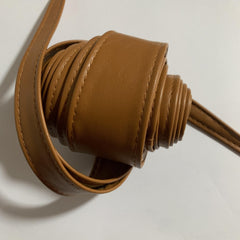 Vintage Bowknot Sash Belt PU Girdle Dress Belts Cinch Waist Band